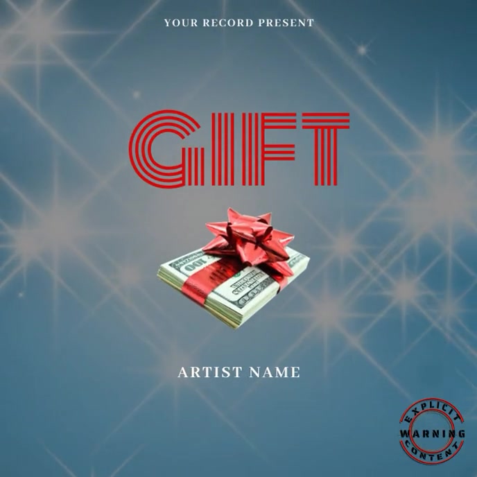 Gift Netted Rapper Cover money gift Music Mixtape/Album Cover A Template | PosterMyWall