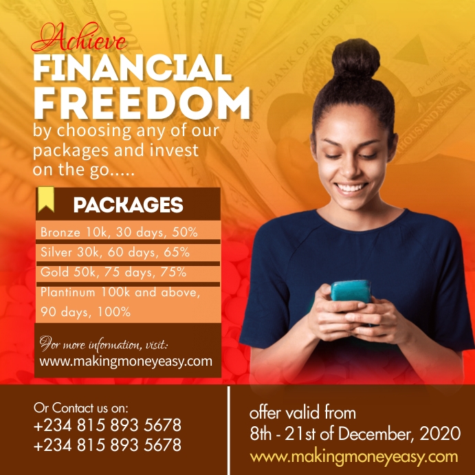 Money investment advert post Template | PosterMyWall