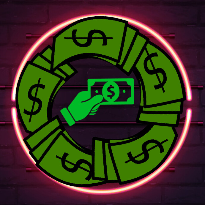 money logo, dollar logo, giving Tuesday logo template