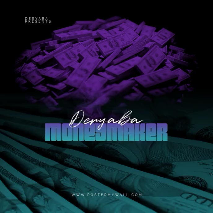 Moneymaker Dollars Cash Money Rap Mixtape Cover Template | PosterMyWall