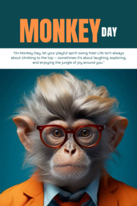Monkey Plakat template