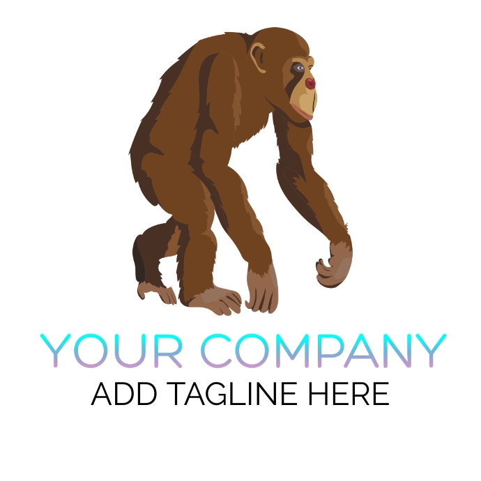 Monkey logo design, poster ,Monkey NFT LOGO Logotyp template