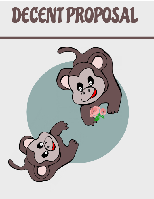 Monkey Proposal Flyer (US Letter) template