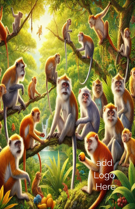 Monkey spaces Tabloid template