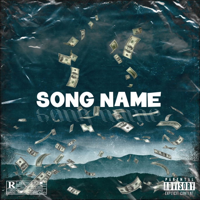 MONNY Cover music Album art trap mixtape rap template
