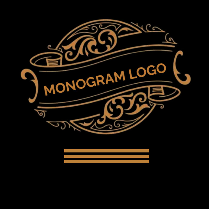 monogram logo Template | PosterMyWall
