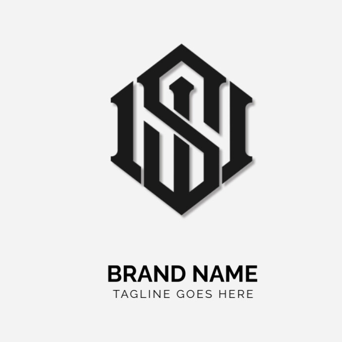 Monogram WS logo template