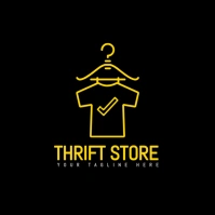 Monoline/thrift Store Logo/store/shop/fashion/brand/business/yellow Logo Logotipo template