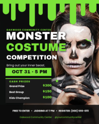 Negro Halloween Costume Competition Instagram Portrait Template