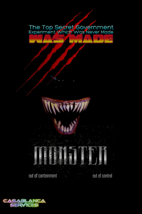 MONSTER Poster template