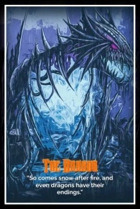 Monster Dragon Poster template