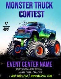 Monster Truck Template PosterMyWall