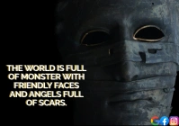 MONSTER WITH FRIENDLY QUOTE TEMPLATE A3