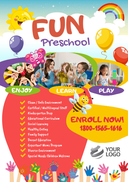Pre School Leaflet Design Pre School Leaflet Design