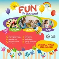 Montessori Preschool Social Media Template Square (1:1)