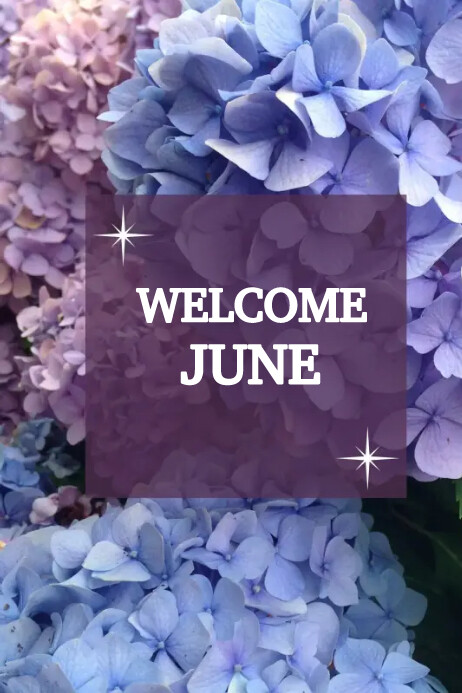 Month of June template Plakat