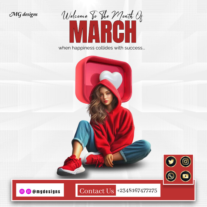 Month of March design template | PosterMyWall