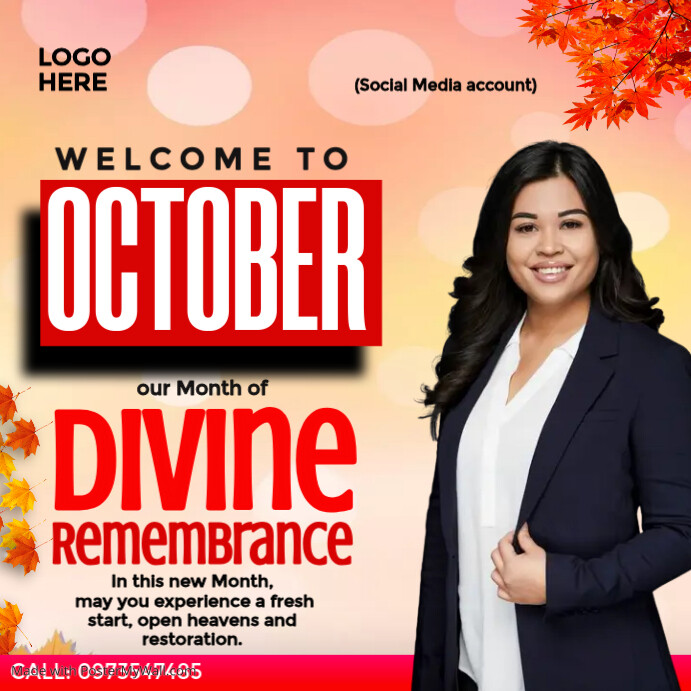 Oct Poster Copy of month of october | PosterMyWall