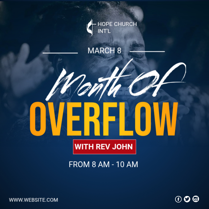 Church Event Instagram Ad Template | PosterMyWall
