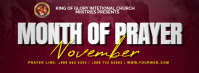month of prayer Facebook Cover Photo template