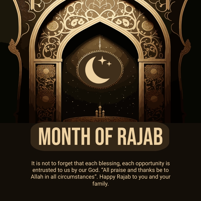 Month of Rajab Template | PosterMyWall