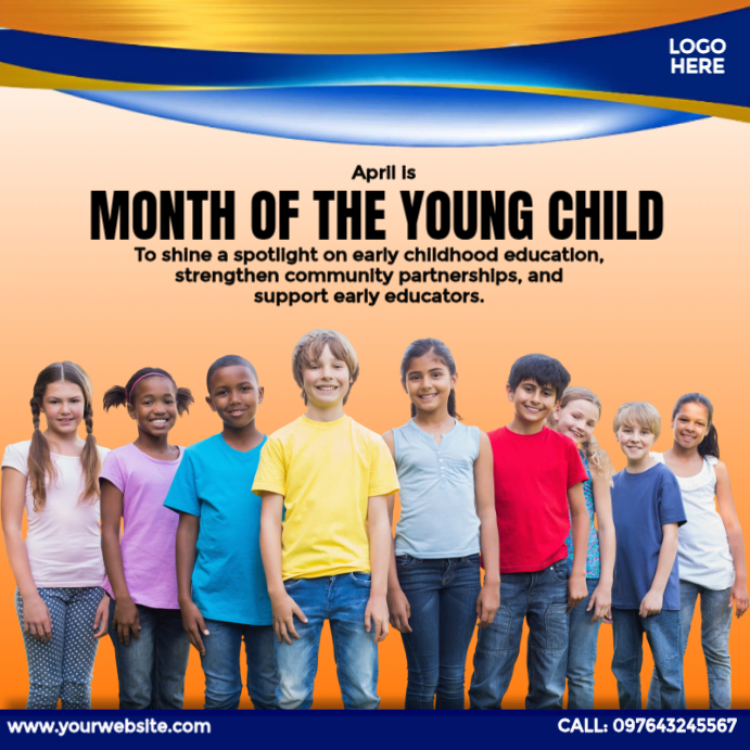 Modèle Month of the Young Child | PosterMyWall