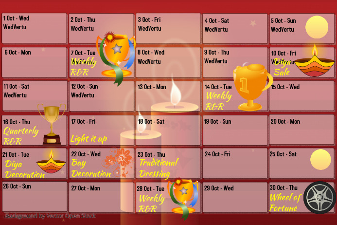 Monthly calendar Template | PosterMyWall Monthly calendar Template | PosterMyWall