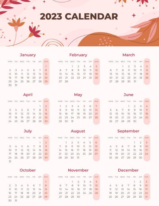 MONTHLY CALENDAR SCHEDULE POSTER TEMPLATE | PosterMyWall monthly-calendar-schedule-poster-template-postermywall