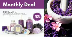 Wit Monthly Deal Promotion Facebook Shared Image Template
