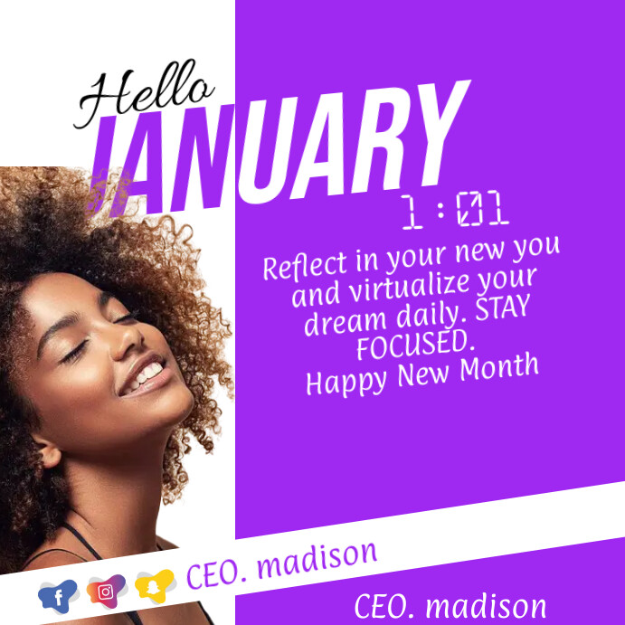 Monthly Template PosterMyWall