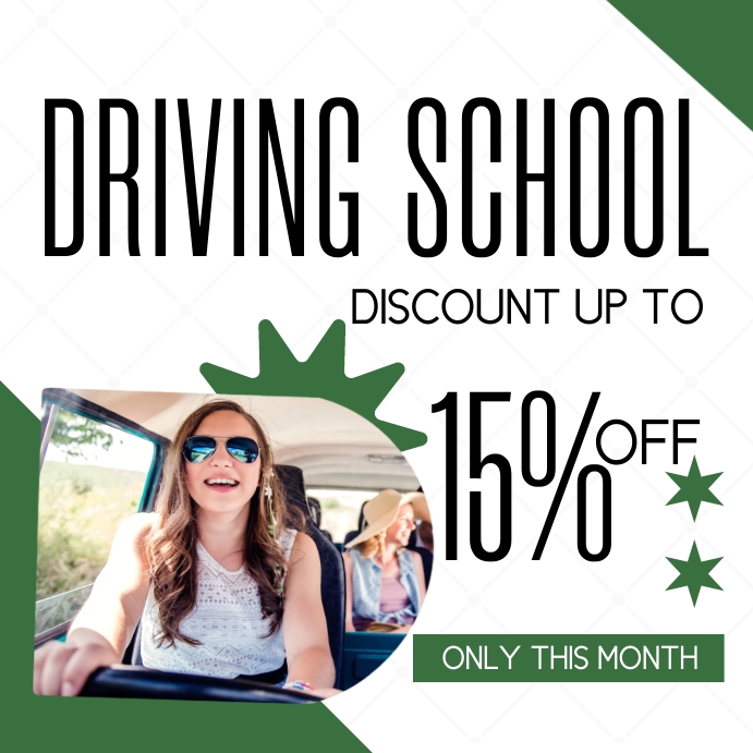 Copy of monthly discount for driving school PosterMyWall