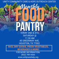 MONTHLY FOOD PANTRY Instagram-bericht template