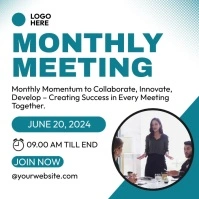 Monthly Meeting Сообщение Instagram template