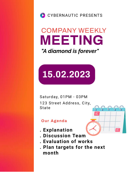 MONTHLY MEETING Template PosterMyWall MONTHLY MEETING Template PosterMyWall