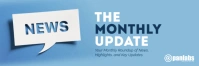Monthly Update Email Header Template for News, Highlights, and Business Communication