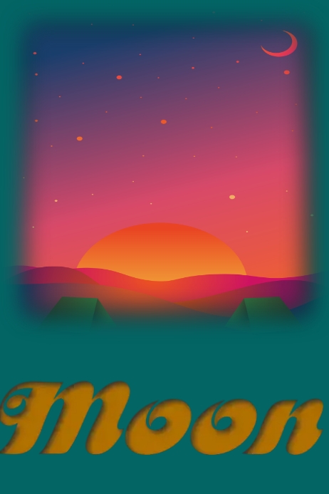 moon Affiche template