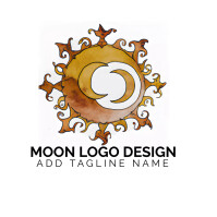 Moon Pattern Logo moon logo Template | PosterMyWall