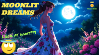 Purple Moonlit Dreams YouTube Thumbnail Template
