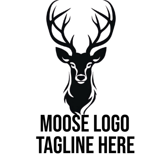 White Moose Logo Logos Template | PosterMyWall