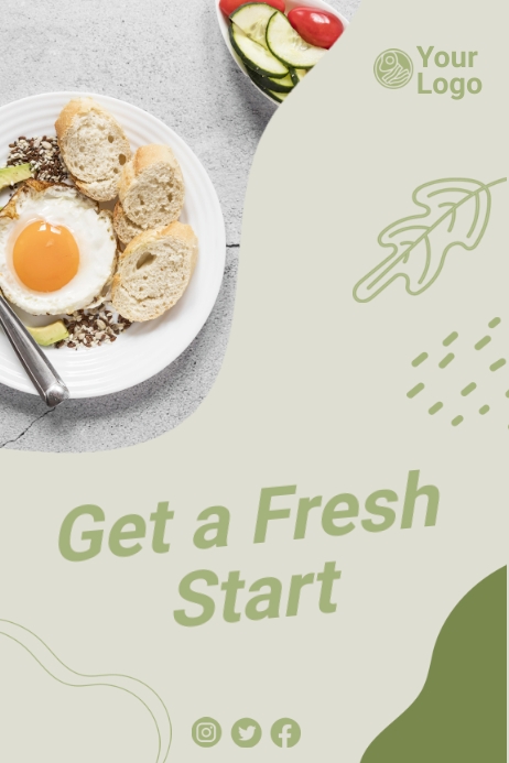 Morning Breakfast AD Template | PosterMyWall