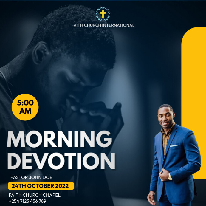 morning devotion Template | PosterMyWall
