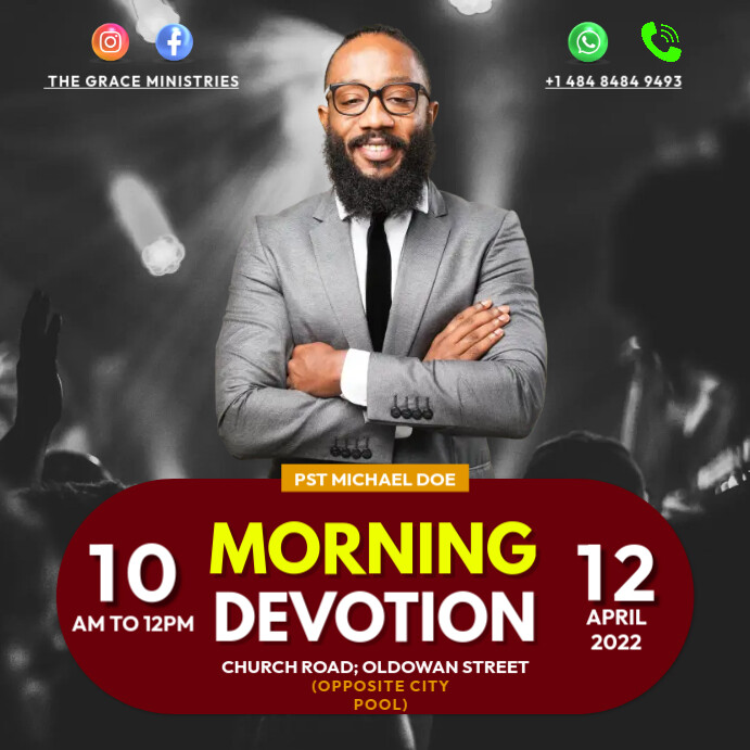 Morning devotion Template | PosterMyWall