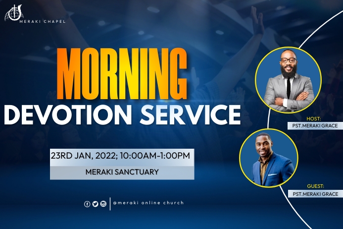 morning devotion Template | PosterMyWall