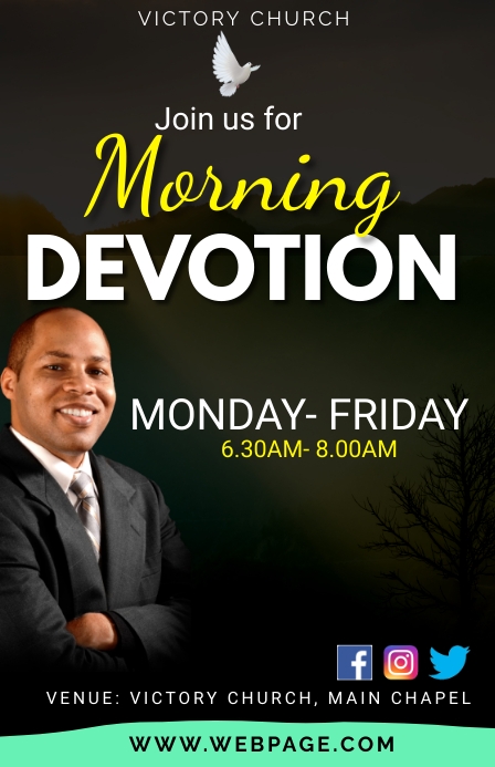 Morning Devotion Template | PosterMyWall