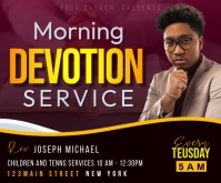 Morning Devotion Medium Rectangle template