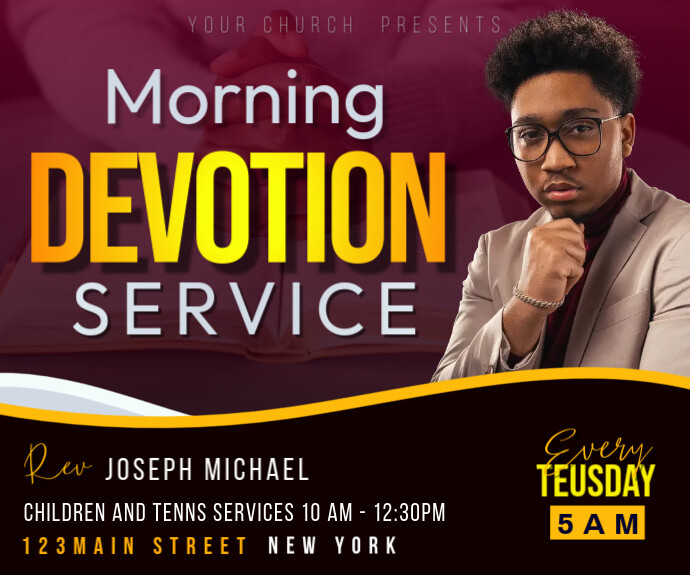 Morning Devotion Template | PosterMyWall