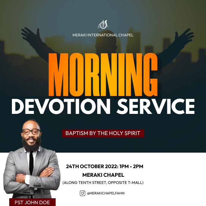 morning devotion Template | PosterMyWall