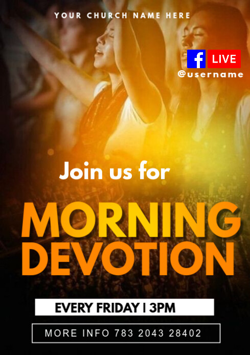 morning devotion Template | PosterMyWall
