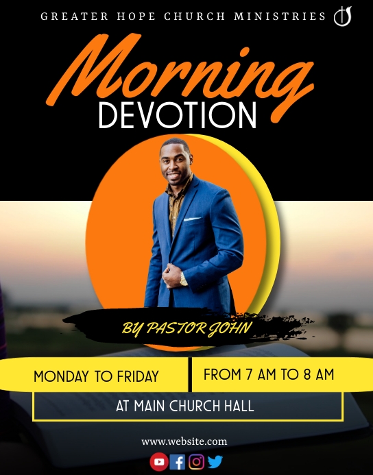 Copy of Morning Devotion | PosterMyWall