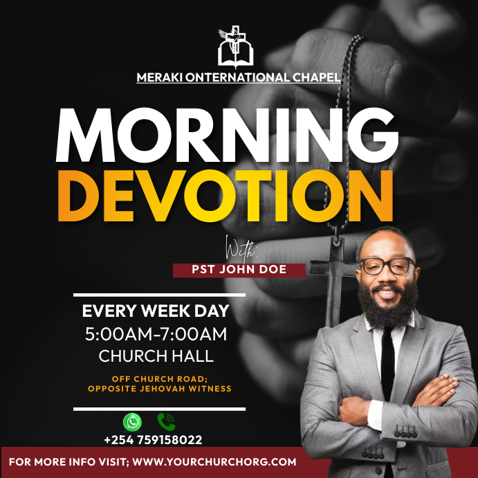 Morning devotion Template | PosterMyWall